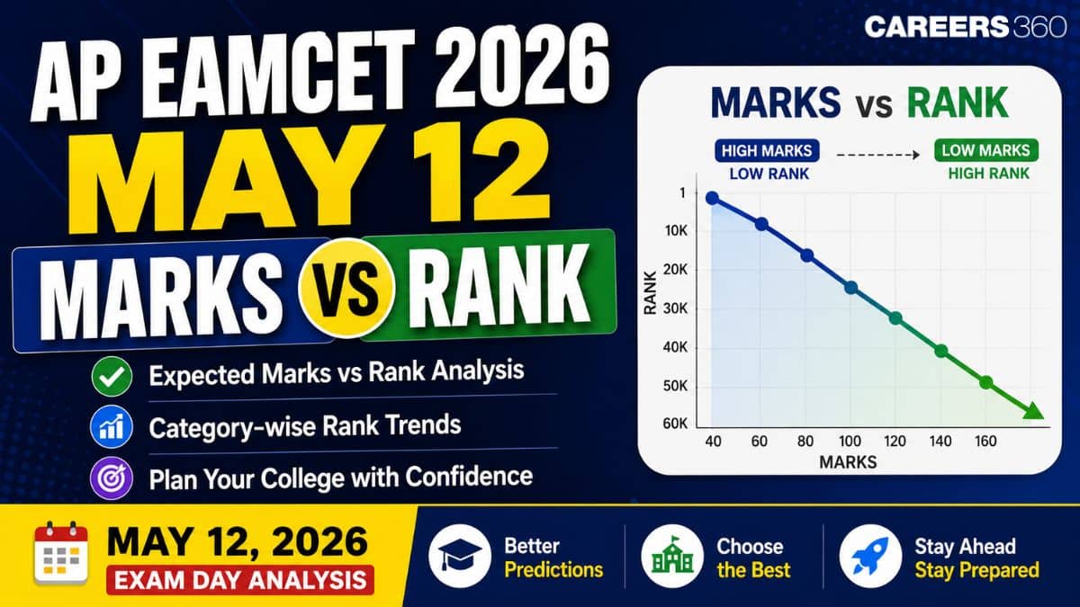 AP EAMCET 2026 May 12 Marks vs Rank: Expected Rank for 40 to 160 Marks